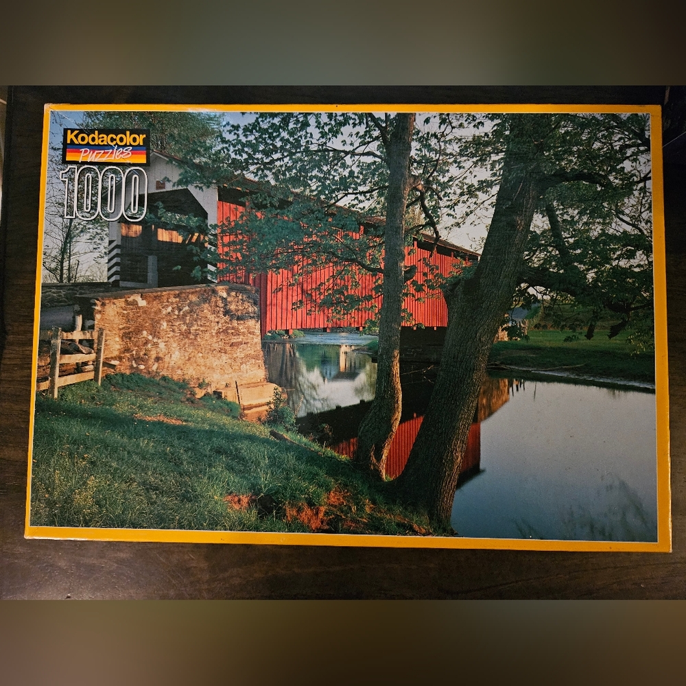 NWT Rose Art Kodacolor Scenic Red Barn Puzzle - 1000 Pieces